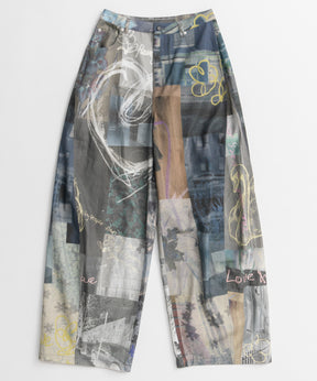 【26AUTUMN PRE-ORDER】Collage Drawing Pants