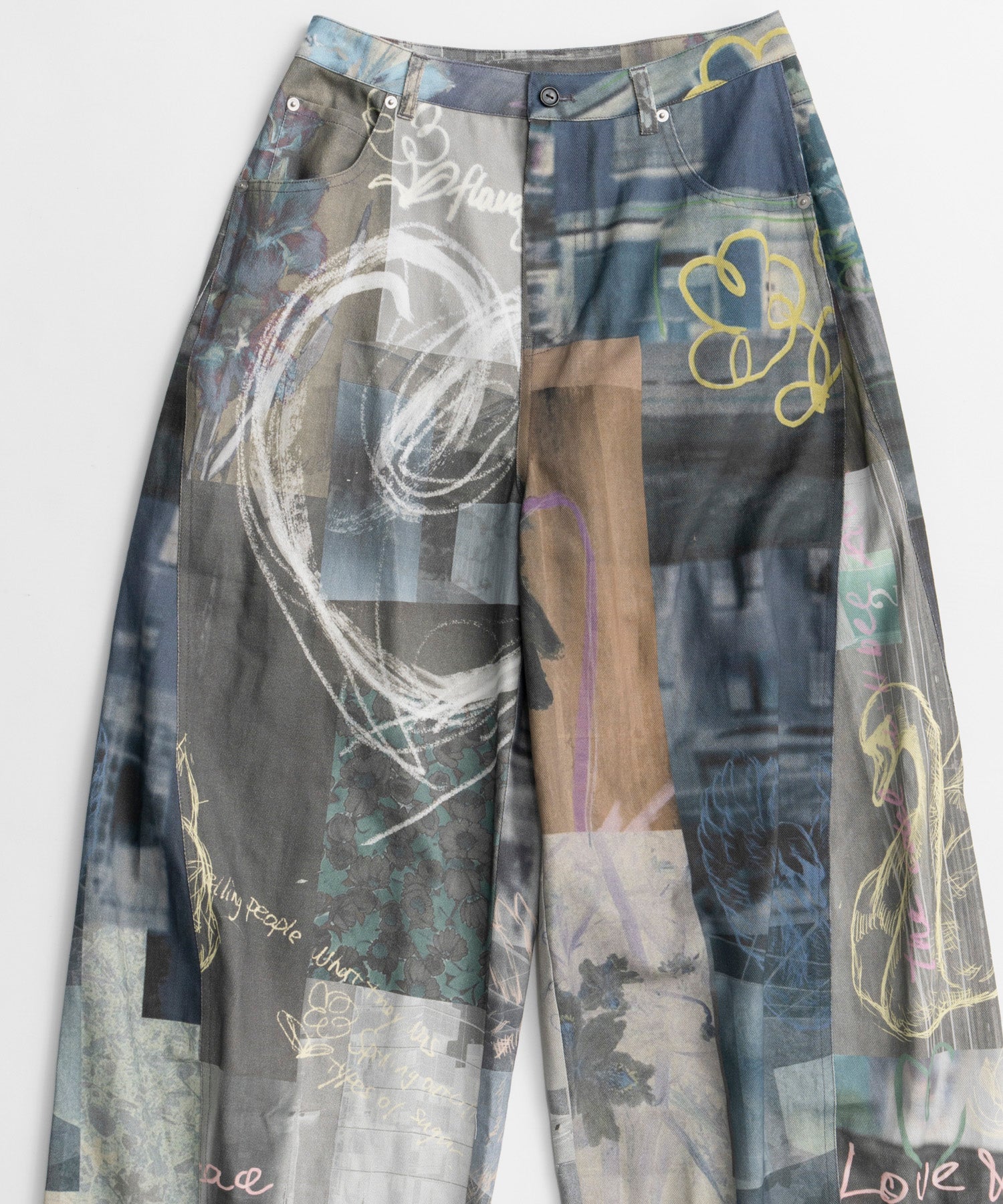 【26AUTUMN PRE-ORDER】Collage Drawing Pants