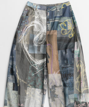【26AUTUMN PRE-ORDER】Collage Drawing Pants