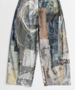 【26AUTUMN PRE-ORDER】Collage Drawing Pants