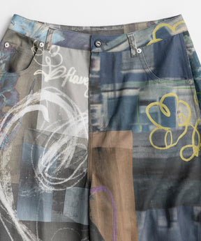 【26AUTUMN PRE-ORDER】Collage Drawing Pants