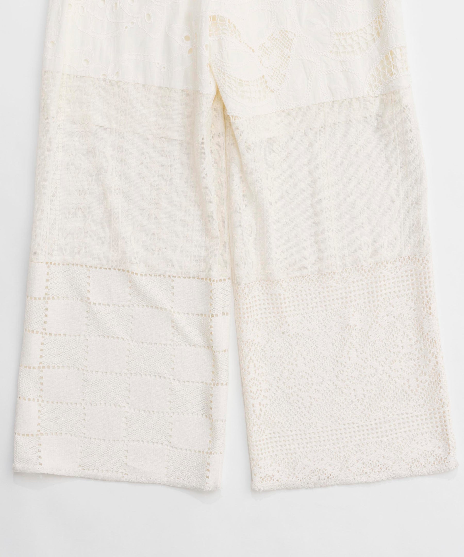 【25SPRING PRE-ORDER】Lace Fabric Docking Pants