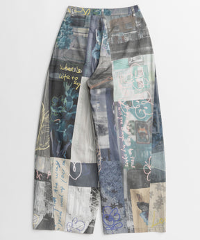 【26AUTUMN PRE-ORDER】Collage Drawing Pants