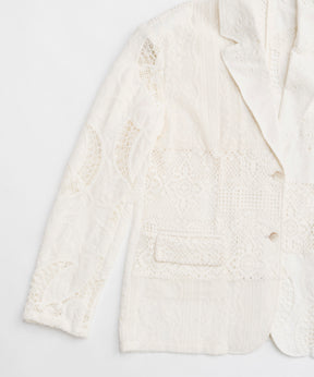 【25SPRING PRE-ORDER】Lace Fabric Docking Jacket