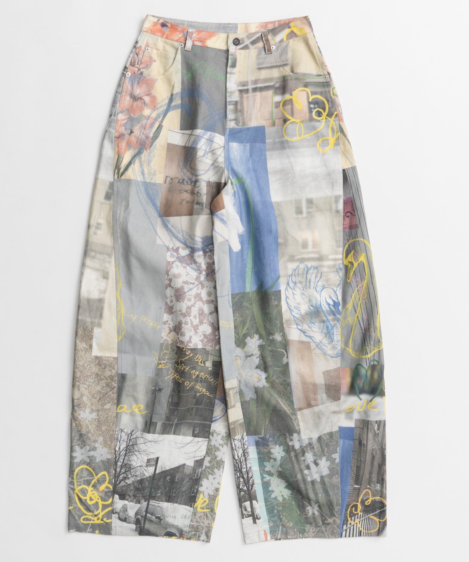 【26AUTUMN PRE-ORDER】Collage Drawing Pants