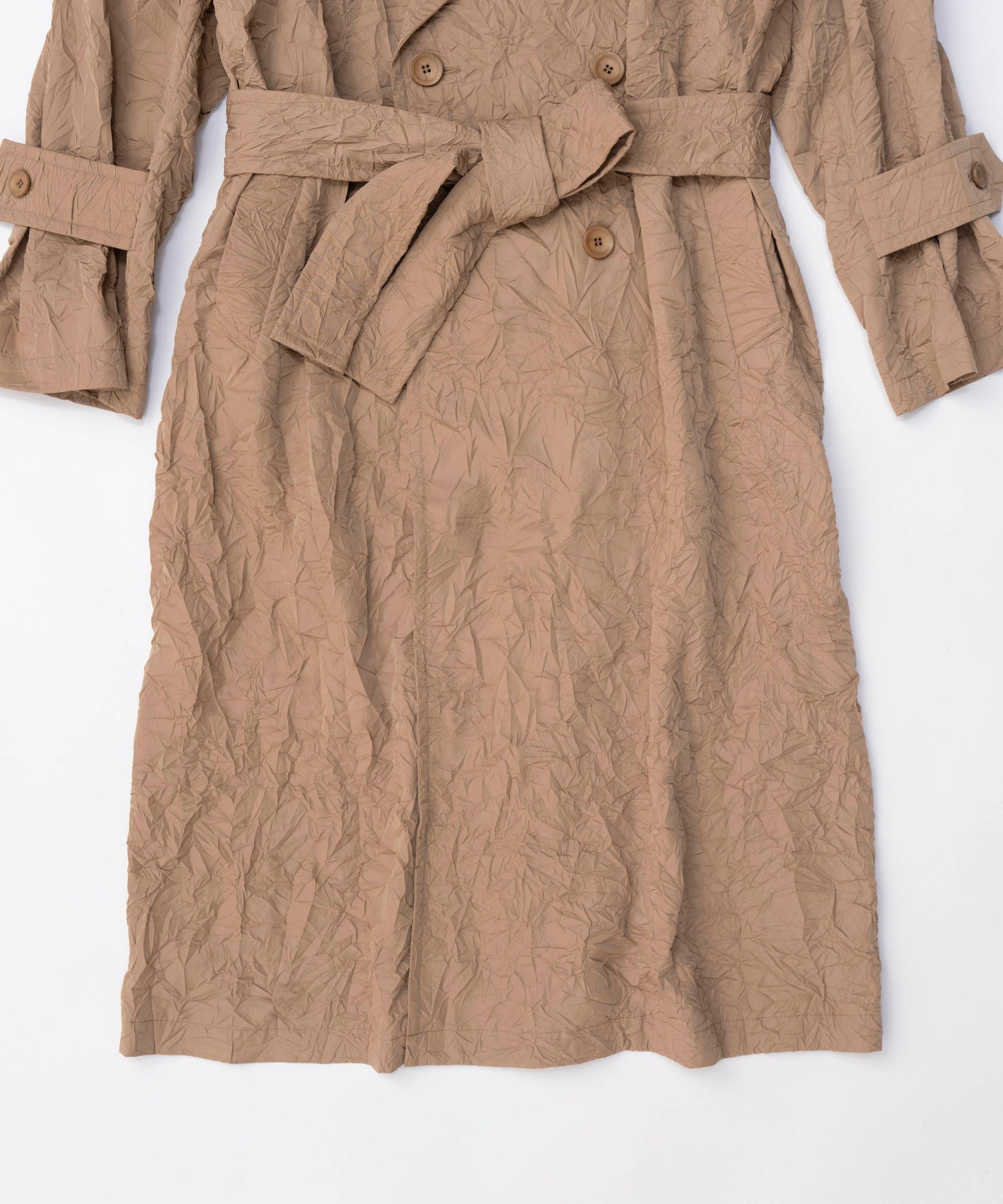 Washer Pleats Trench Coat