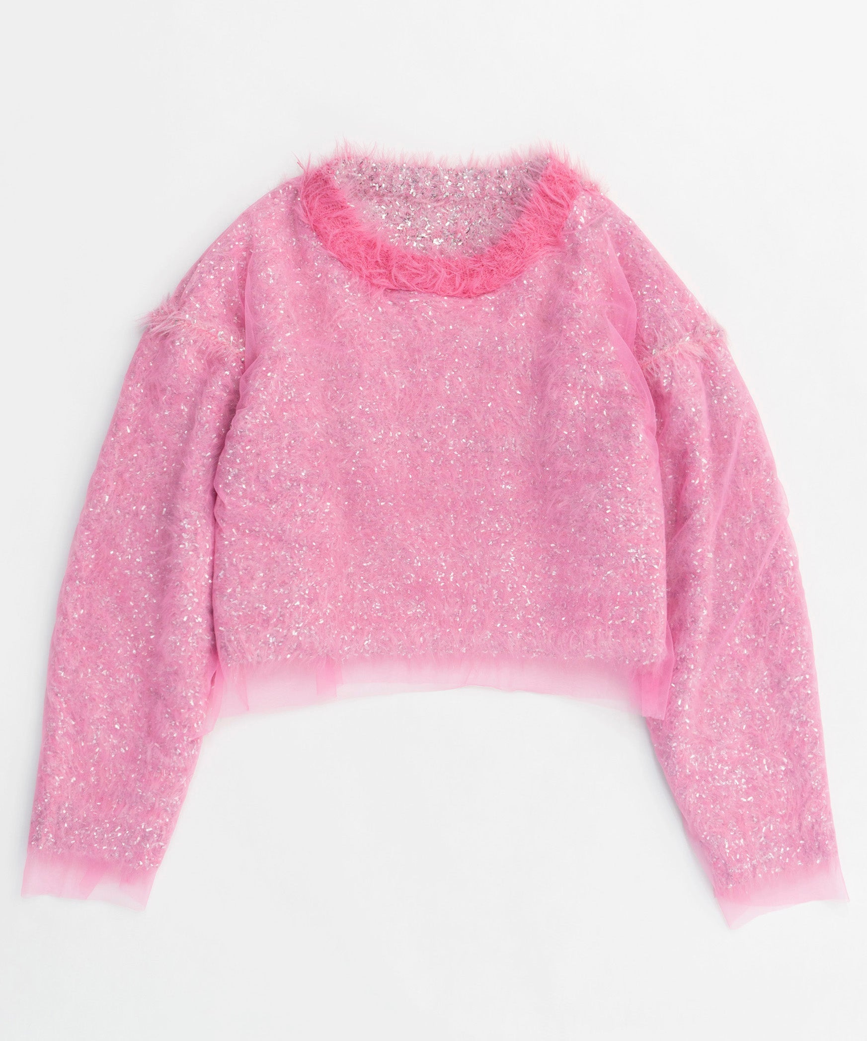 [24winter Pre-Order] Sparkling Shaggy Knit Pullover