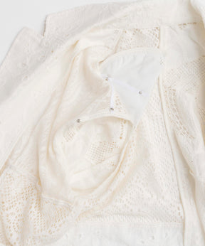 【25SPRING PRE-ORDER】Lace Fabric Docking Jacket