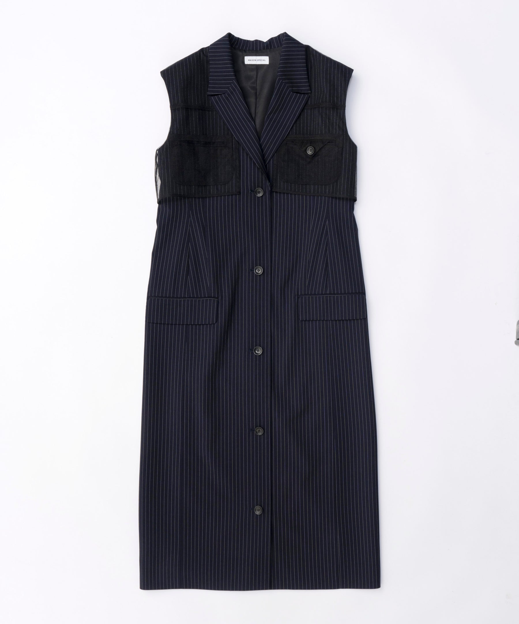 【24SPRING PRE-ORDER】Tailored Gilet One-piece Dress