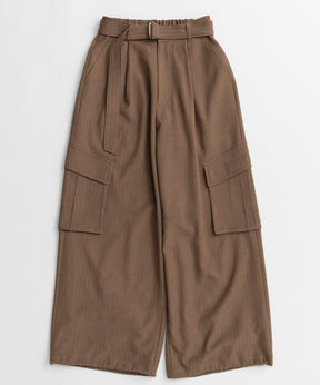 【26AUTUMN PRE-ORDER】Belted Suiting Cargo Pants