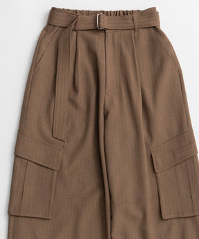 【26AUTUMN PRE-ORDER】Belted Suiting Cargo Pants