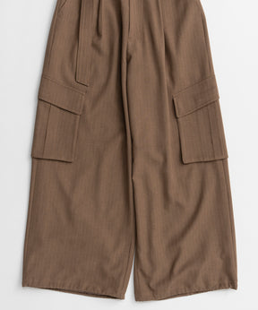 【26AUTUMN PRE-ORDER】Belted Suiting Cargo Pants