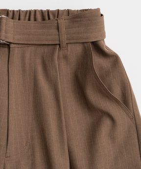 【26AUTUMN PRE-ORDER】Belted Suiting Cargo Pants