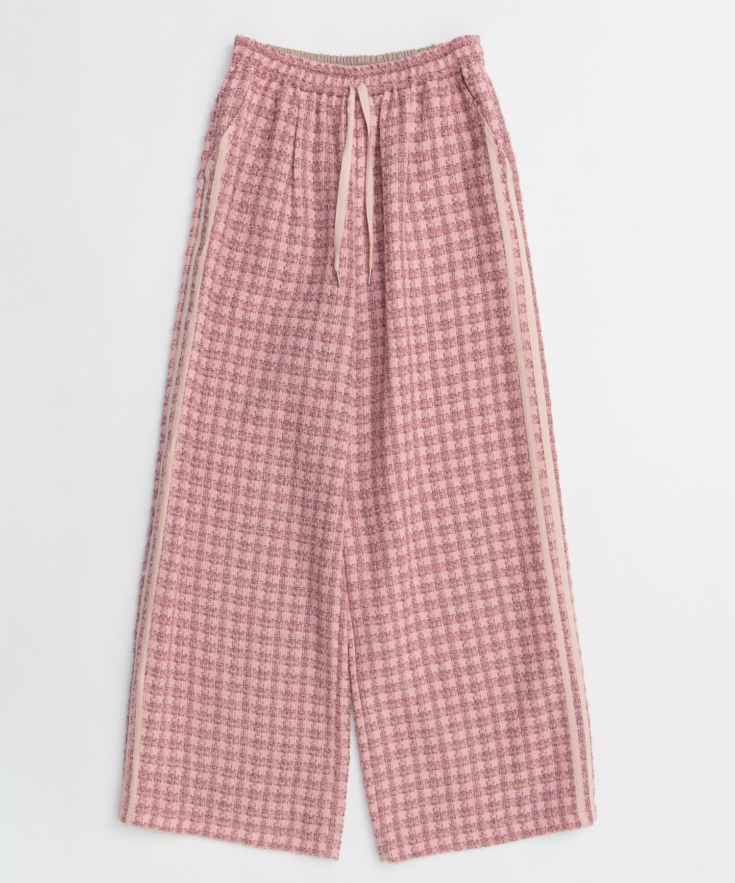 【26SPRING PRE-ORDER】Side-Lined Tweed Easy Pants