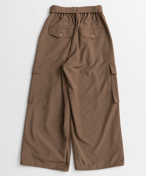 【26AUTUMN PRE-ORDER】Belted Suiting Cargo Pants