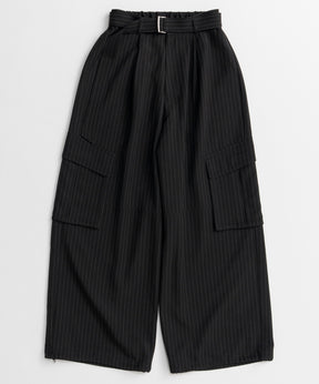 【26AUTUMN PRE-ORDER】Belted Suiting Cargo Pants