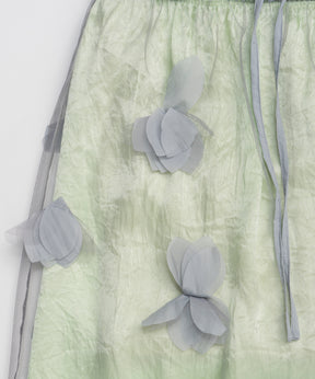 【26SPRING PRE-ORDER】Sheer Floral Layered Skirt