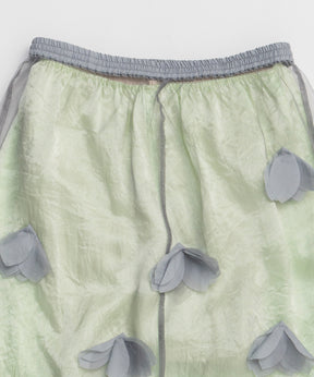 【26SPRING PRE-ORDER】Sheer Floral Layered Skirt