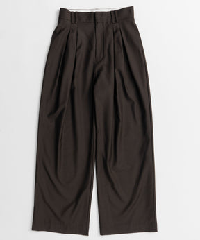 【26AUTUMN PRE-ORDER】Super 140 Wool Satin Slacks