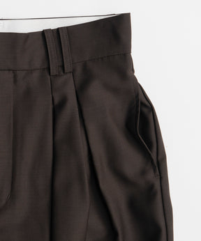 【26AUTUMN PRE-ORDER】Super 140 Wool Satin Slacks