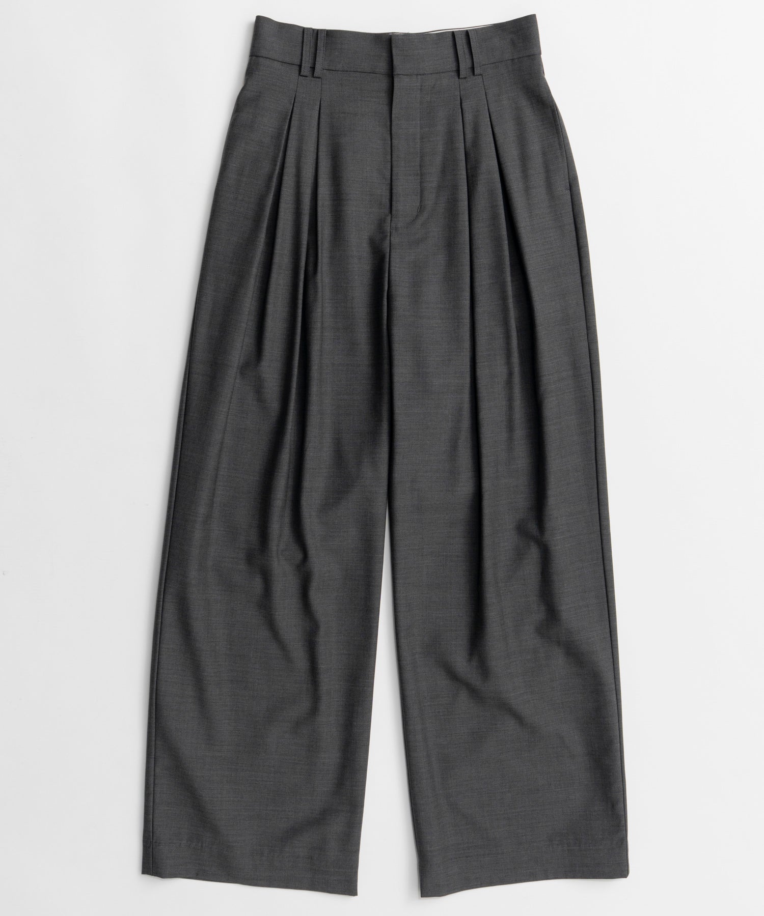 【26AUTUMN PRE-ORDER】Super 140 Wool Satin Slacks
