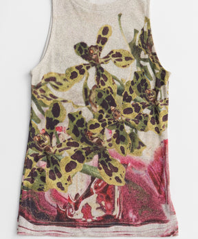 【2026Summer PRE-ORDER】Flower Print Ribbed Tank Top