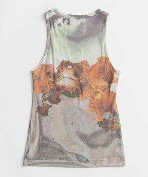 【2026Summer PRE-ORDER】Flower Print Ribbed Tank Top