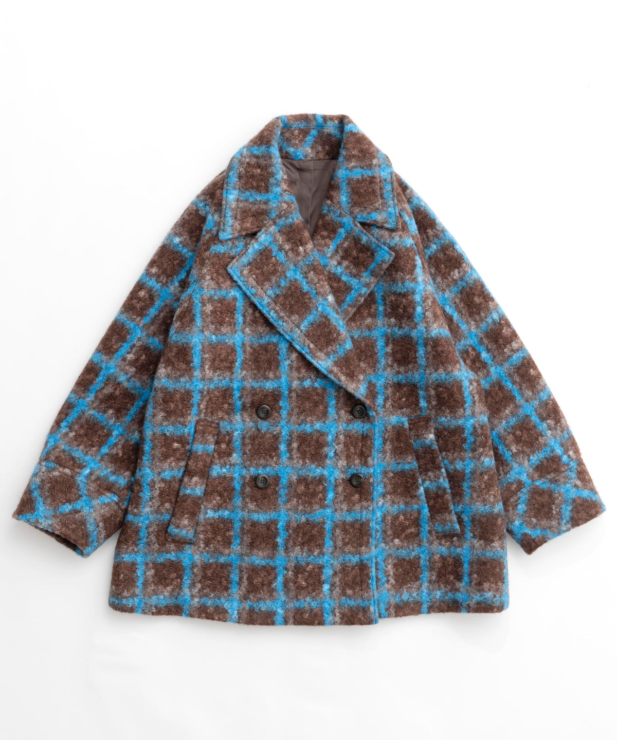 [24WINTER PRE-ORDER] CHECKERED OVER SILHOUTTE MIDDLE COAT