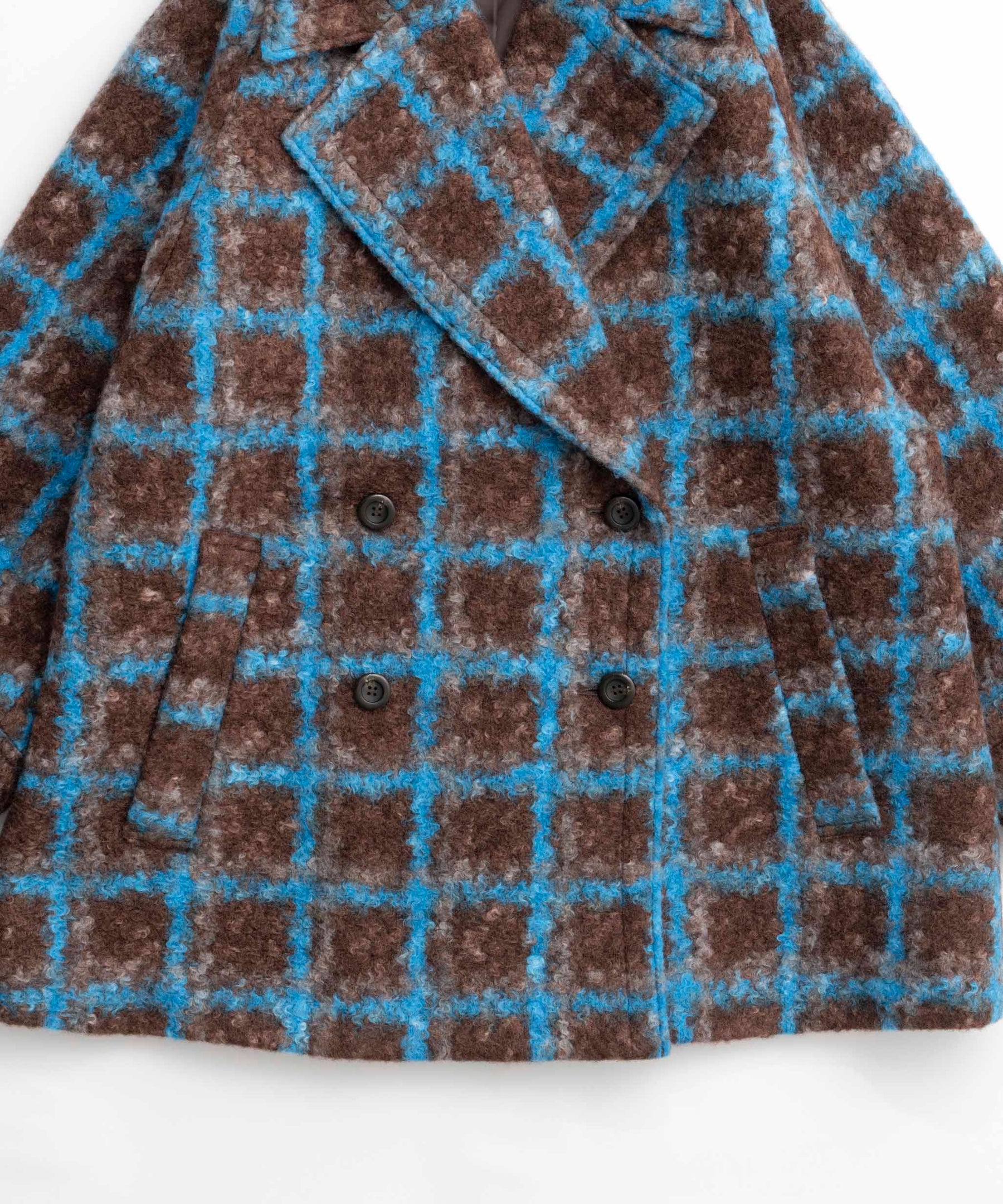 【24WINTER PRE-ORDER】Checkered Over Silhouette Middle Coat