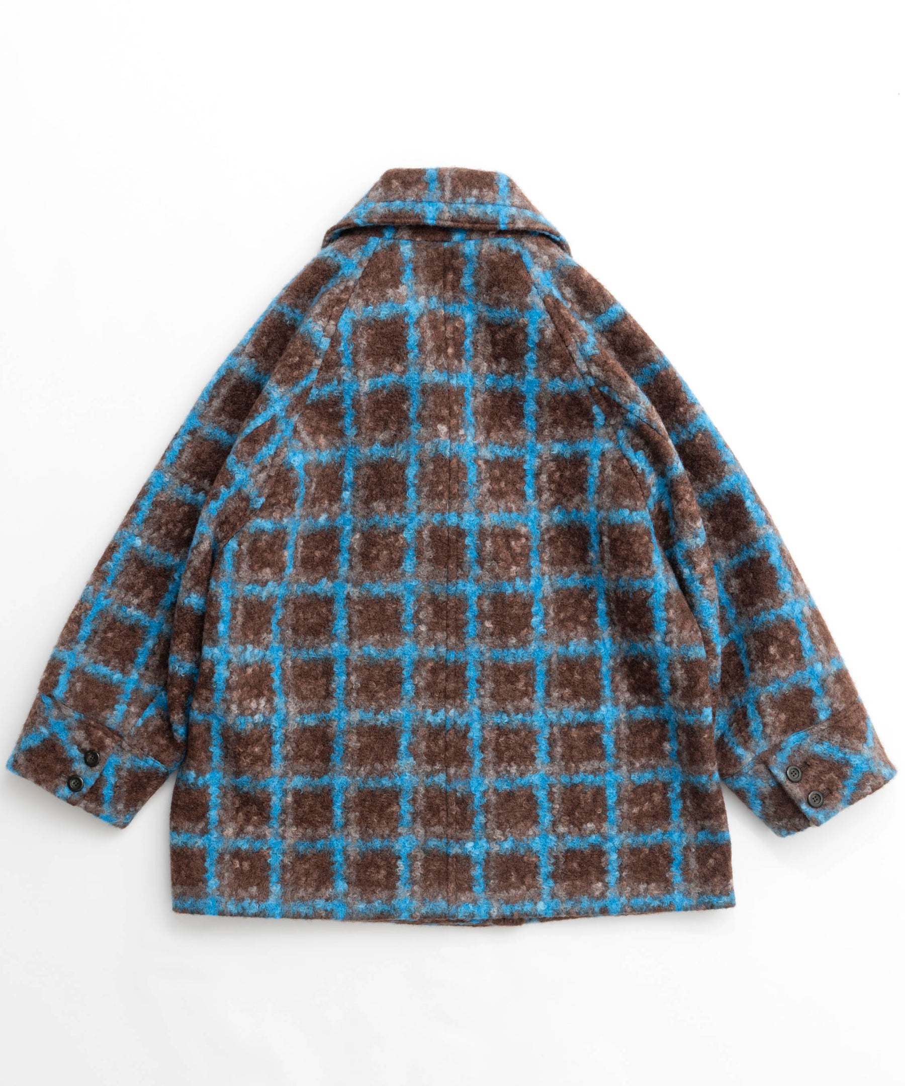 【24WINTER PRE-ORDER】Checkered Over Silhouette Middle Coat