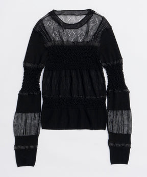 透明的针织套头衫