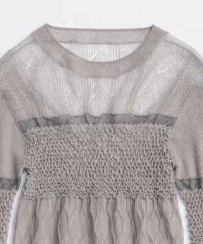 透明的针织套头衫