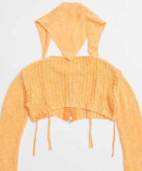 【26SPRING PRE-ORDER】Zip Short Cardigan with Babouche Collar