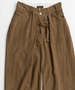 【26AUTUMN PRE-ORDER】Double-Waist Wide Tuck Pants