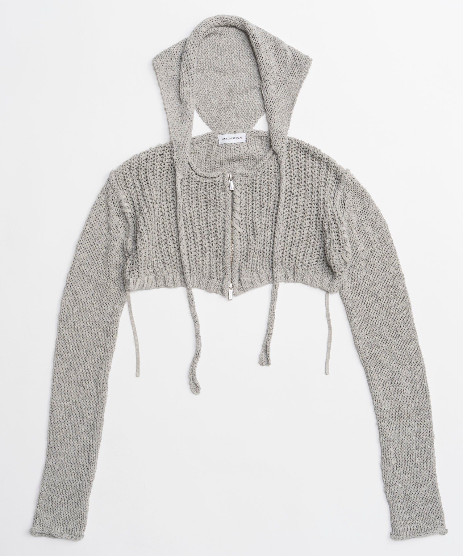 【26SPRING PRE-ORDER】Zip Short Cardigan with Babouche Collar