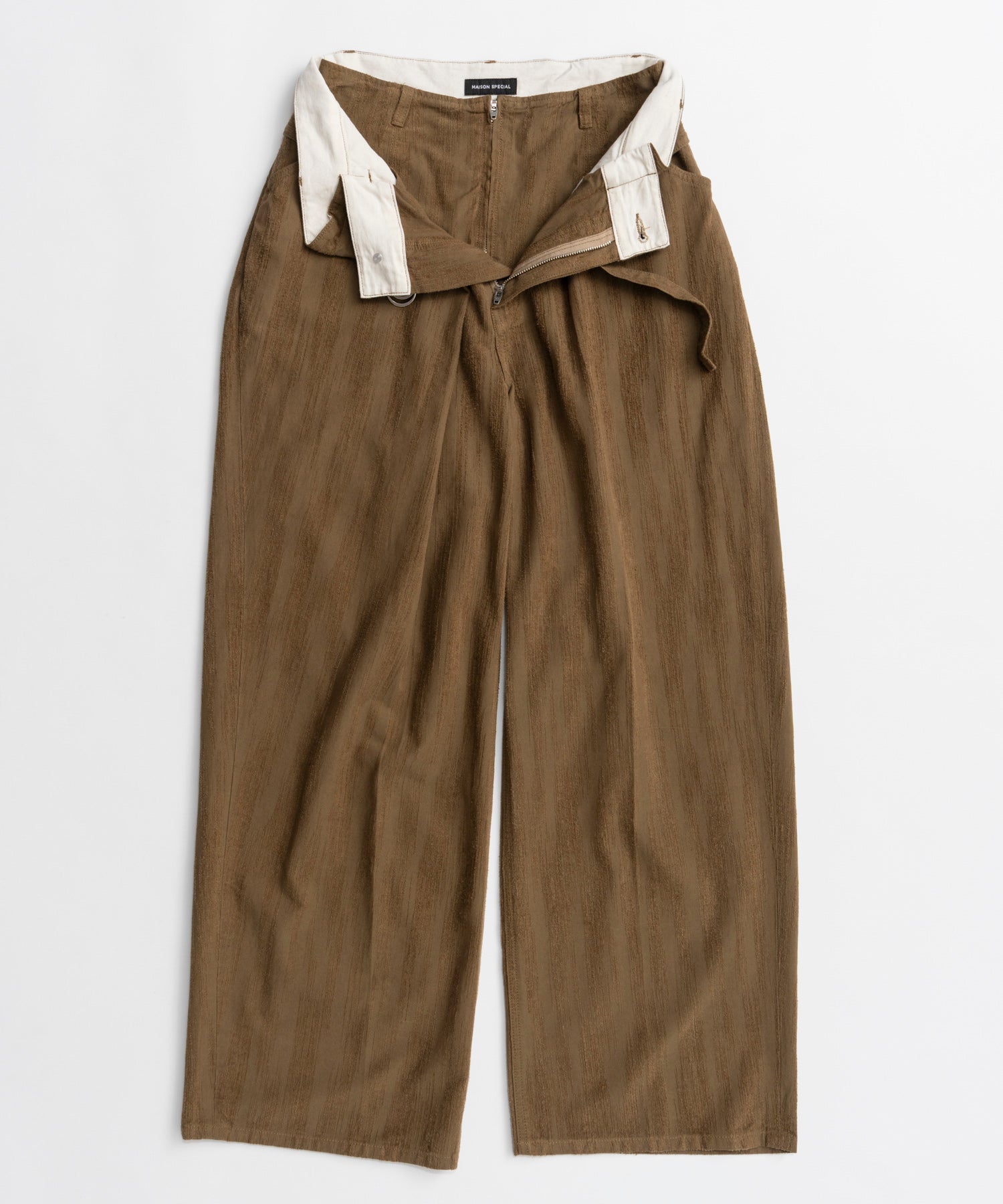 【26AUTUMN PRE-ORDER】Double-Waist Wide Tuck Pants