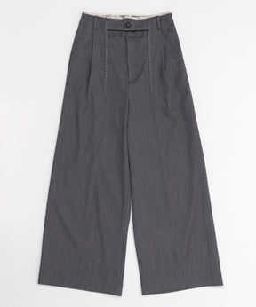 [24Autumn Pre-Order] Front Cut Stitch Wide Pants