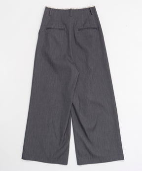 [24Autumn Pre-Order] Front Cut Stitch Wide Pants