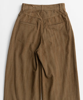 【26AUTUMN PRE-ORDER】Double-Waist Wide Tuck Pants