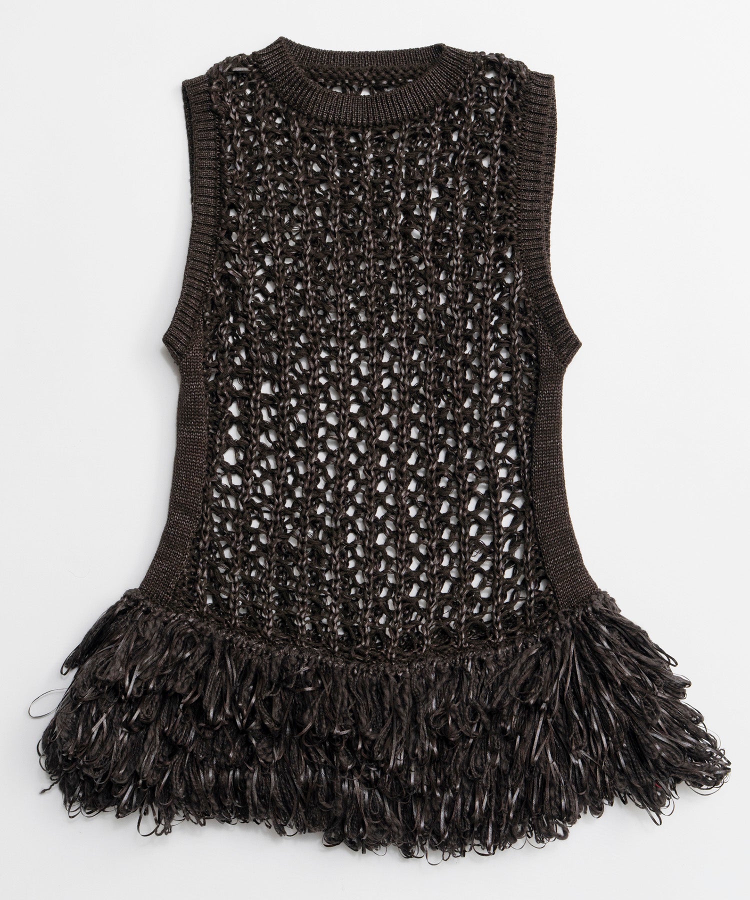 [26SPRING PRE-ORDER]프린지 메쉬 조끼