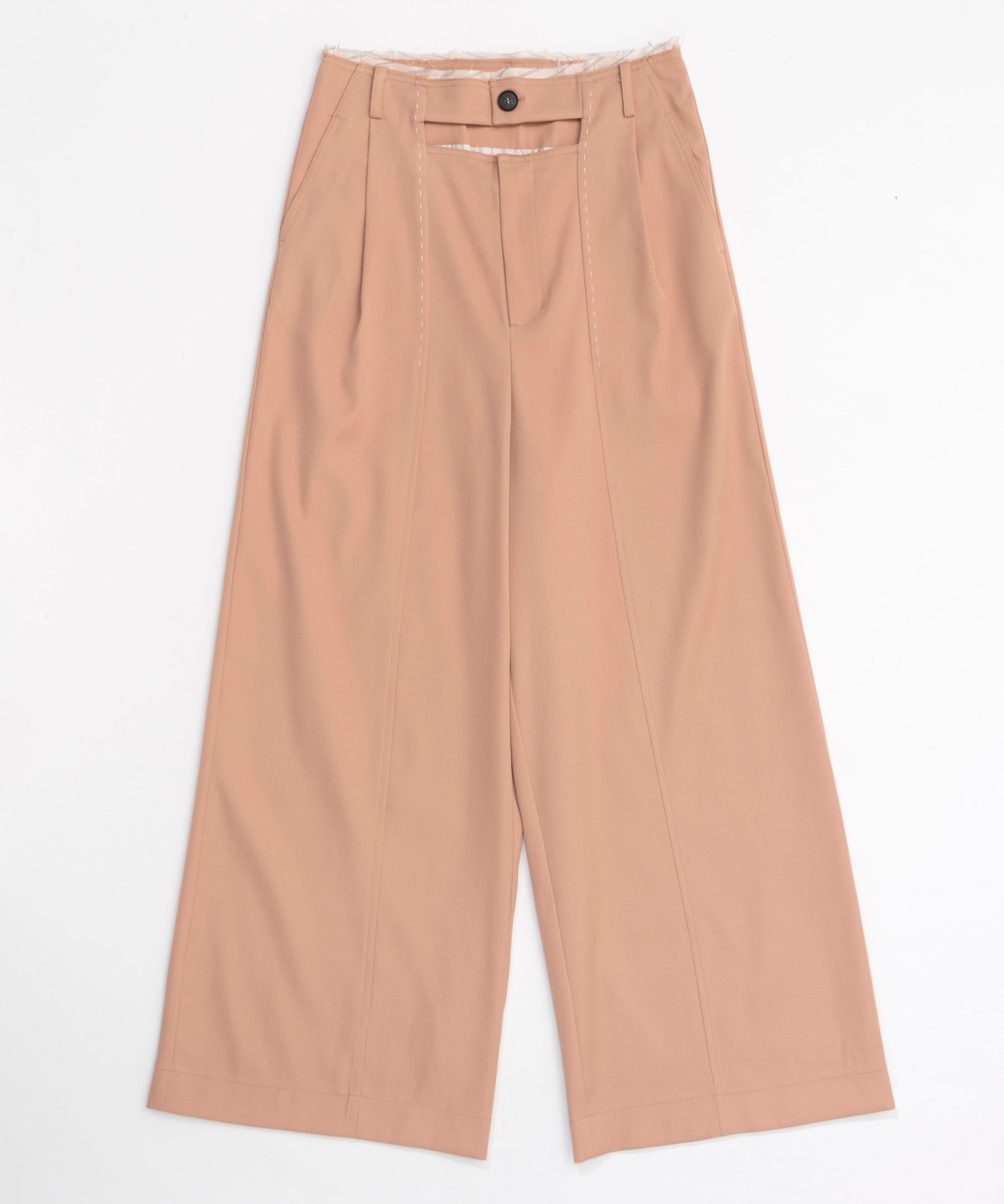 [24Autumn Pre-Order] Front Cut Stitch Wide Pants