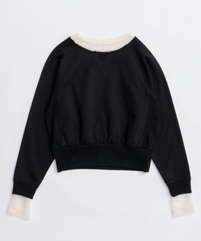 【25AUTUMN PRE-ORDER】Sheer Neck Sweatshirt