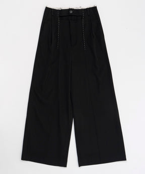 [24Autumn Pre-Order] Front Cut Stitch Wide Pants