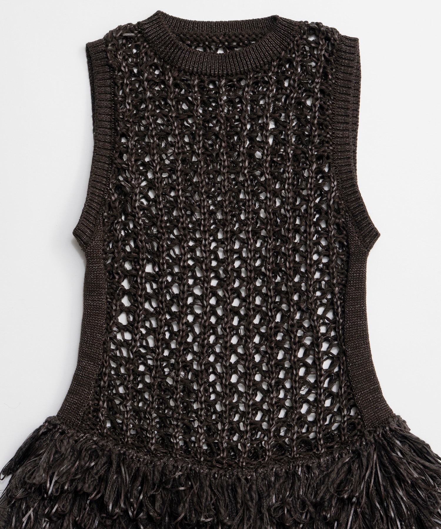 [26SPRING PRE-ORDER]프린지 메쉬 조끼