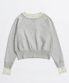 【25AUTUMN PRE-ORDER】Sheer Neck Sweatshirt