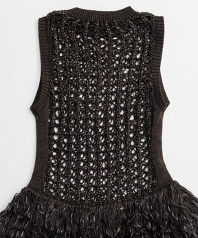 [26SPRING PRE-ORDER]프린지 메쉬 조끼