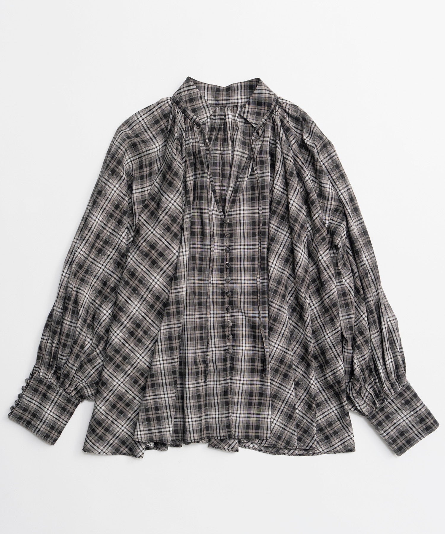 【26SPRING PRE-ORDER】V-neck voluminous blouse