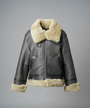 [25AW PRE-ORDER] B-3 Fake Mouton Jacket