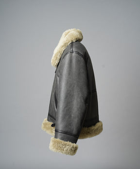 [25AW PRE-ORDER] B-3 Fake Mouton Jacket