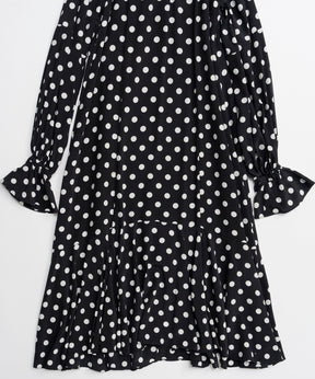 【26SPRING PRE-ORDER】2WAY Sleeve Dot One-Piece